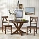 preview thumbnail 4 of 17, Simple Living Vintner Country Style Dining Set 3pc Oak