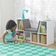 preview thumbnail 2 of 5, KidKraft White Bookcase with Reading Nook - N/A