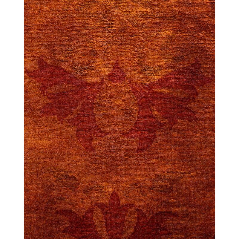 Vibrance, One-of-a-Kind Hand-Knotted Area Rug - Gold, 6' 2" x 9' 1" - 6' 2" x 9' 1"