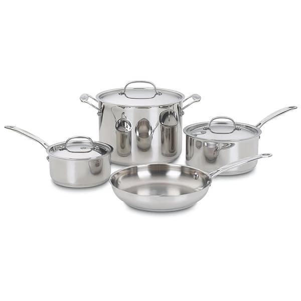 Cuisinart 77-7 Chef's Classic Stainless 7-Piece Cookware Set - On Sale -  Bed Bath & Beyond - 22533648