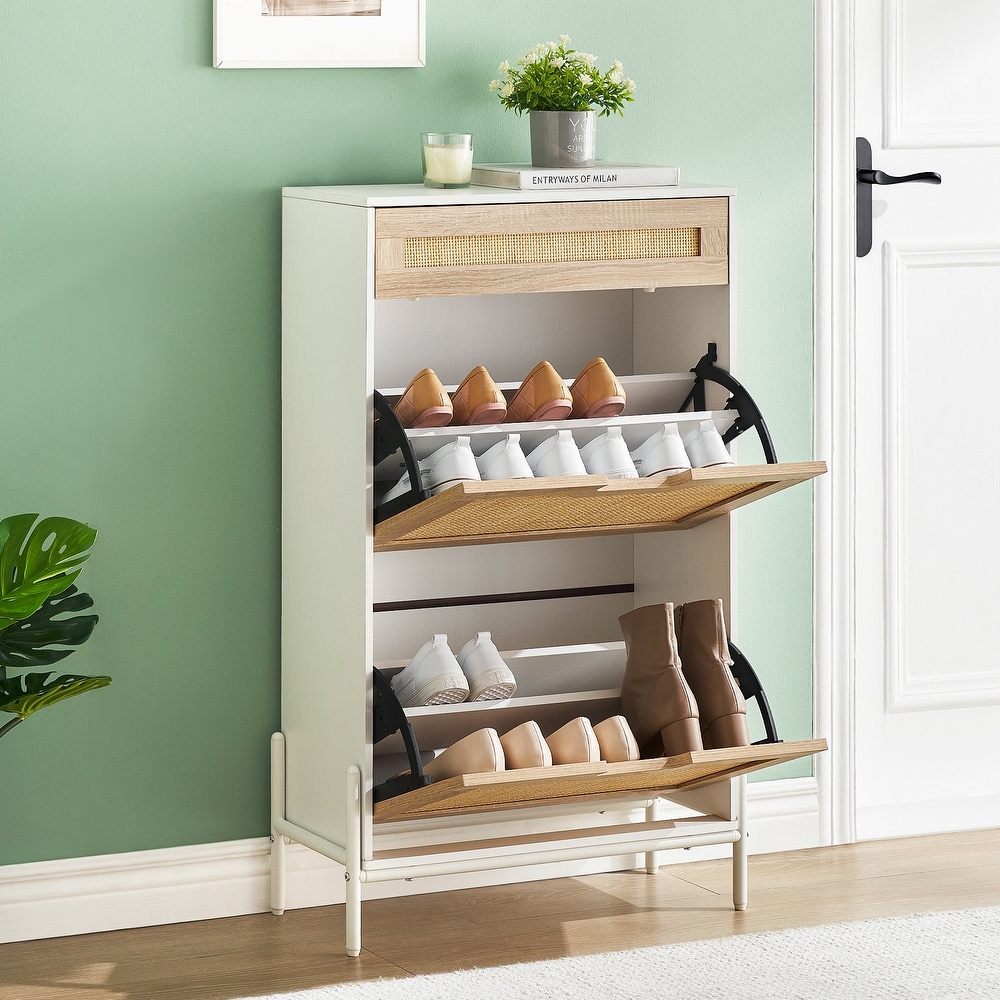 https://ak1.ostkcdn.com/images/products/is/images/direct/c3855cad0798e34b318422700c4ed4d0d2719859/Shoe-Cabinet-Organizer-Freestanding-with-3-Tier-Adjustable-Natural-Rattan-Shelves-for-Entryway.jpg