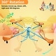 preview thumbnail 12 of 10, Engaging Outdoor Kids Spinning Seesaw Balance and Coordination Fun - 72"L x 29.7"W x 16.5"H
