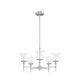preview thumbnail 3 of 11, Hunter Xidane Metal and Glass Orb Chandelier - Entry, Kitchen or Dining Room Table, Bedroom - Mid-Century Modern, Transitional