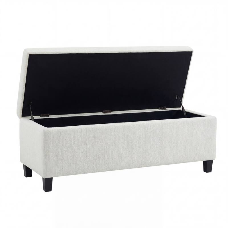 Linfield Boucle Upholstered Storage Ottoman Bench by Christopher Knight Home