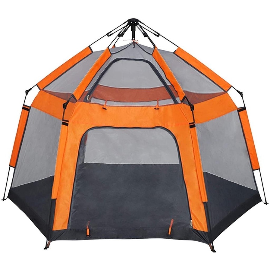 2 Person Camping Instant Pop-up Tent, Double Layer 4 Seasons Lightweight Tent