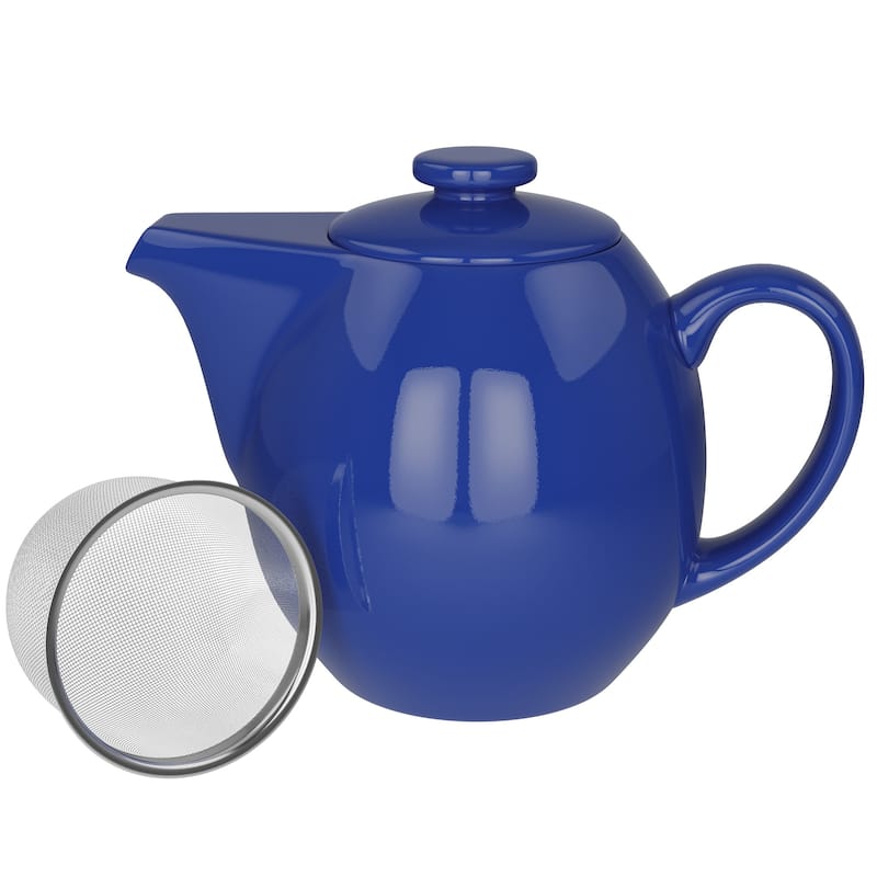 Omniware Teaz 3-4 Cup Teapot with Infuser - 24 oz - Simply Blue