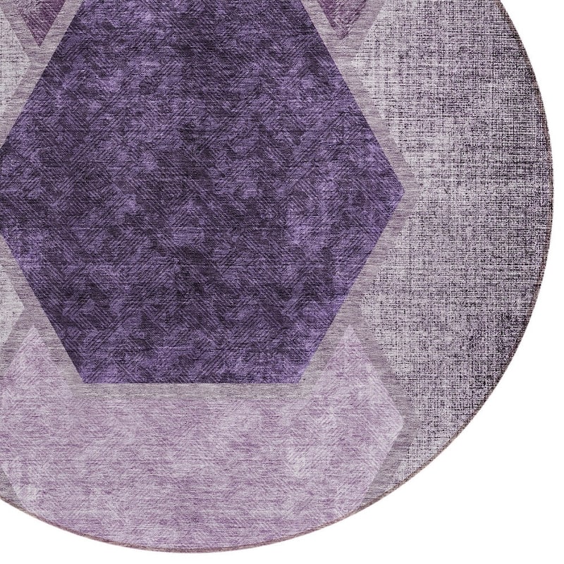 HomeRoots Geometric Transitional Rectangle Outdoor Rug