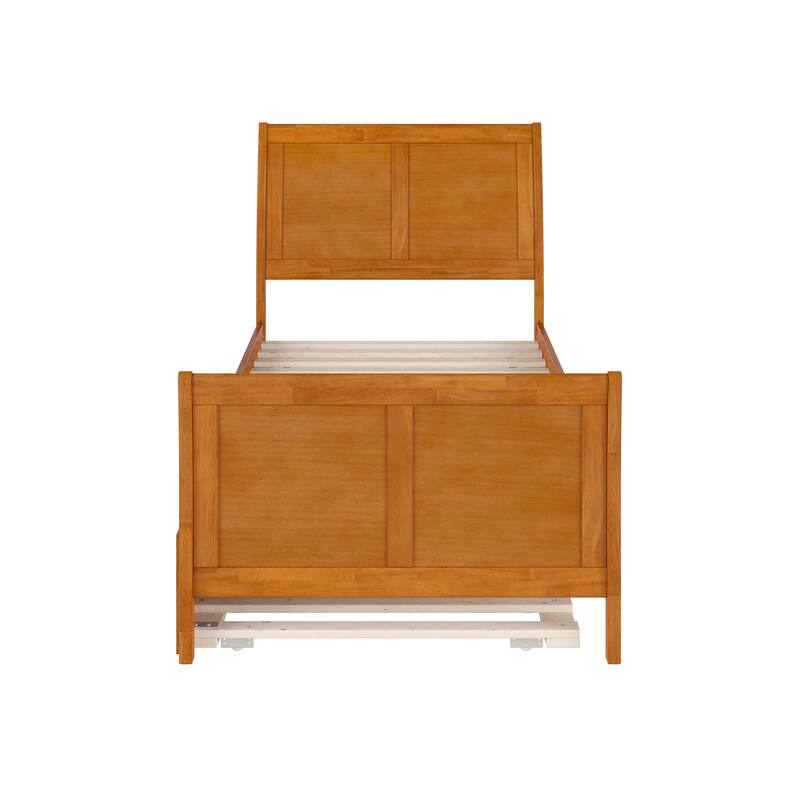 Portland Solid Wood Platform Bed with Matching Footboard and Trundle