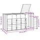preview thumbnail 33 of 56, vidaXL Wheelie Bin Storage Rubbish Waste Bin Storage Steel