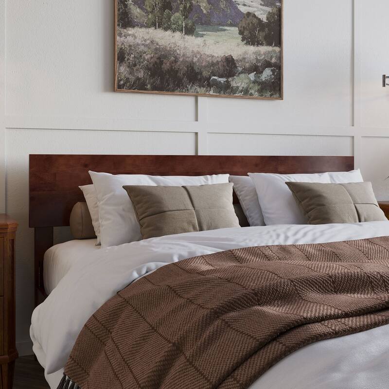 Aria Solid Wood Modern Low Profile Platform Bed