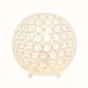 preview thumbnail 20 of 36, Elegant Designs Crystal Ball Sequin Chrome Table Lamp