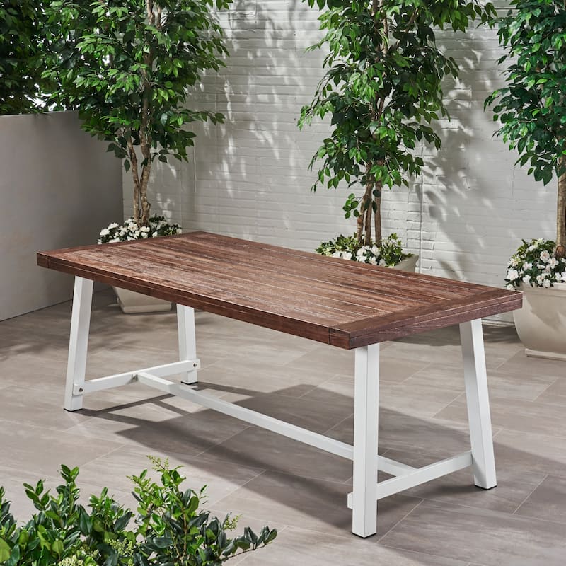 Carlisle Outdoor Wooden Dining Table by Christopher Knight Home - 79.00" L x 36.00" W x 30.00" H