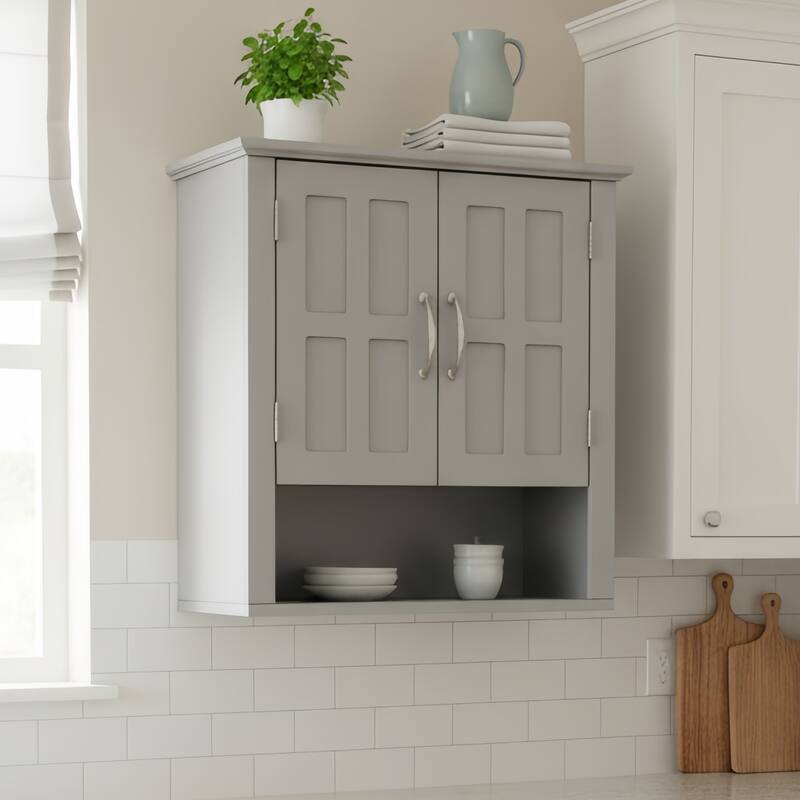 Bathroom Wall Storage Cabinet, Multi -functional Wall Mounted Cabinet with Adjustable Shelves, Medicine Cabinet