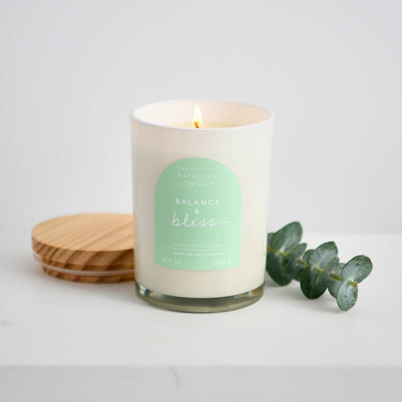 Beautifully Balanced Lidded Glass Scented Candle