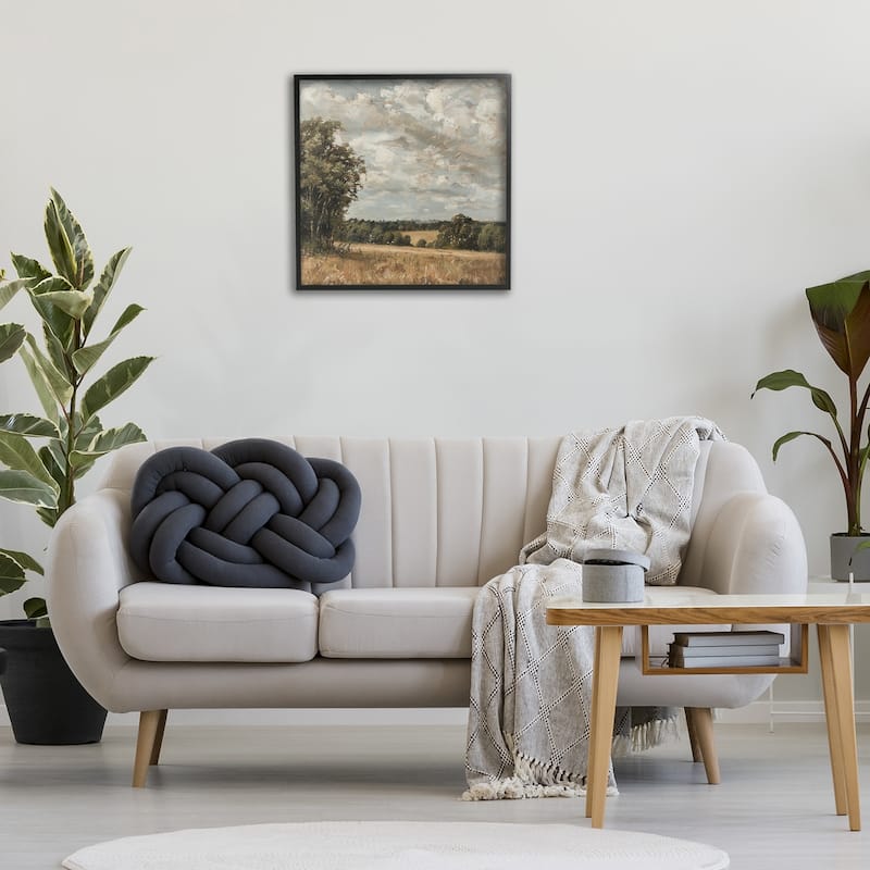 Stupell Clouds Over Country Scenery Framed Giclee Art Design By LSR Creative Studio