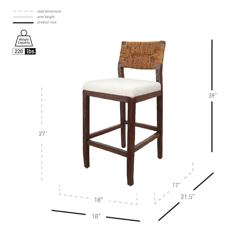 NPD Furniture Lyon Abaca Counter Stool