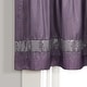 preview thumbnail 10 of 19, Silver Orchid Viby Faux Silk Night Sky Window Valance - 84x18