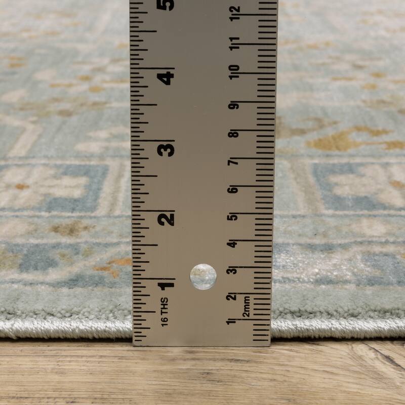 Meadow Bohemian Medallion Teal/ Blue Area Rug