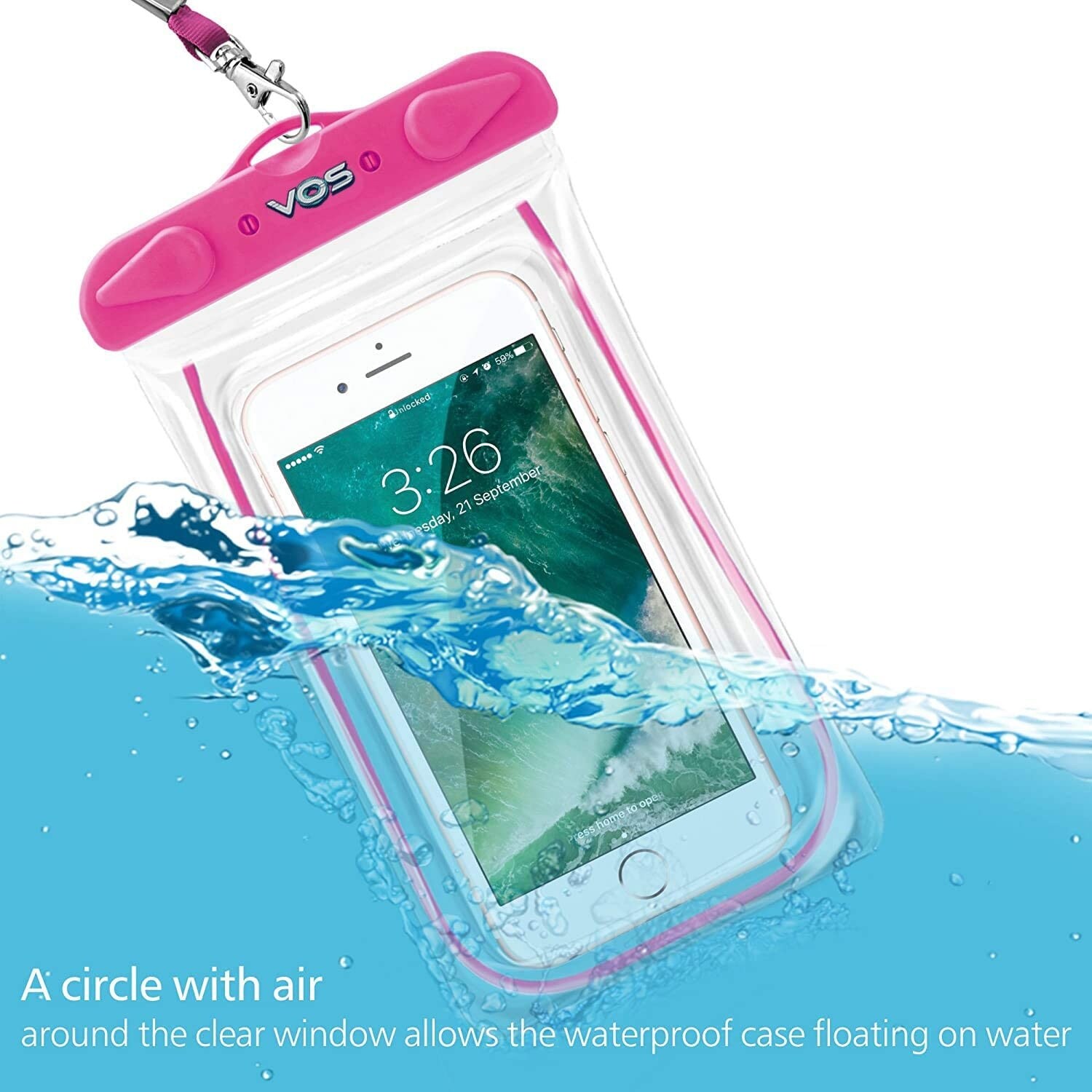 Clear waterproof sales phone pouch