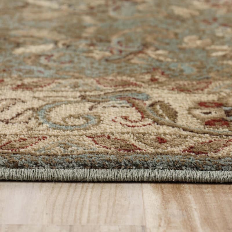 Superior Heritage Traditional Floral Scroll Indoor Area Rug