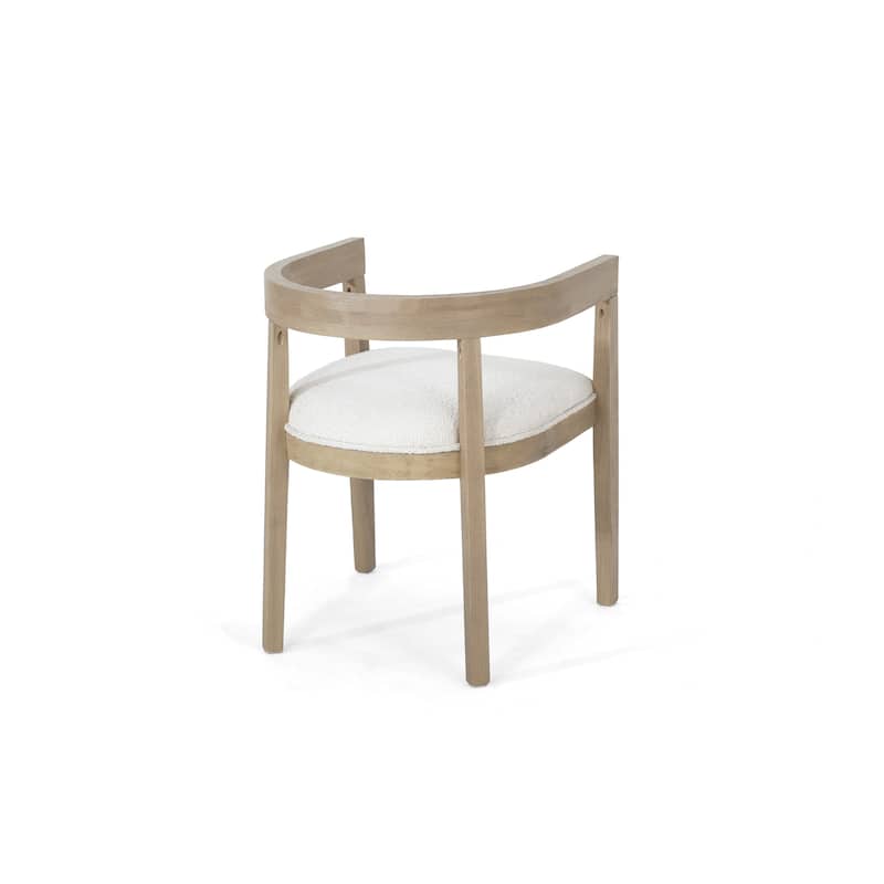 Ladieu Fabric and Wood Tub Dining Chairs （Set of 2）by Christopher Knight Home