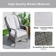 preview thumbnail 29 of 31, 5-Piece Aluminum Woven Rattan Dining Set with Cushions and Tempered Glass