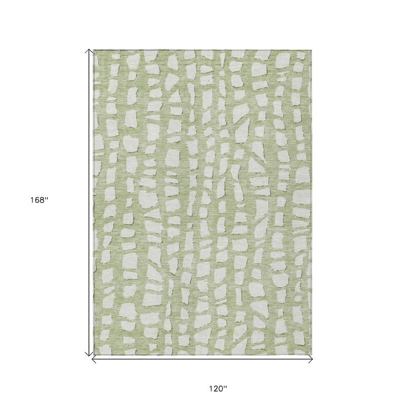 HomeRoots Abstract Transitional Rectangle Outdoor Rug
