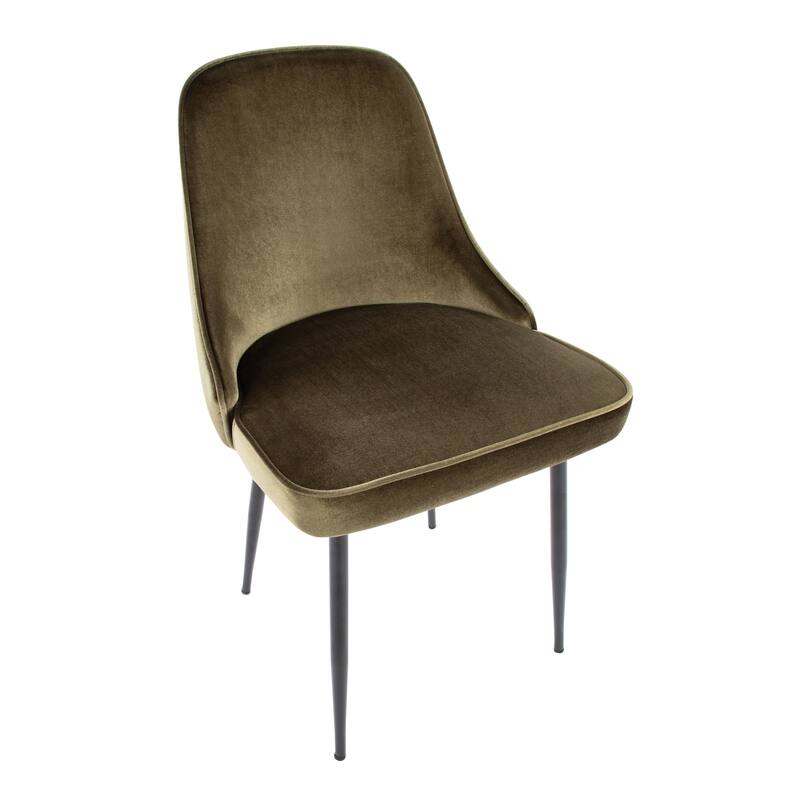 Silver Orchid Naldi Contemporary-Glam Velvet Dining Chair (Set of 2)
