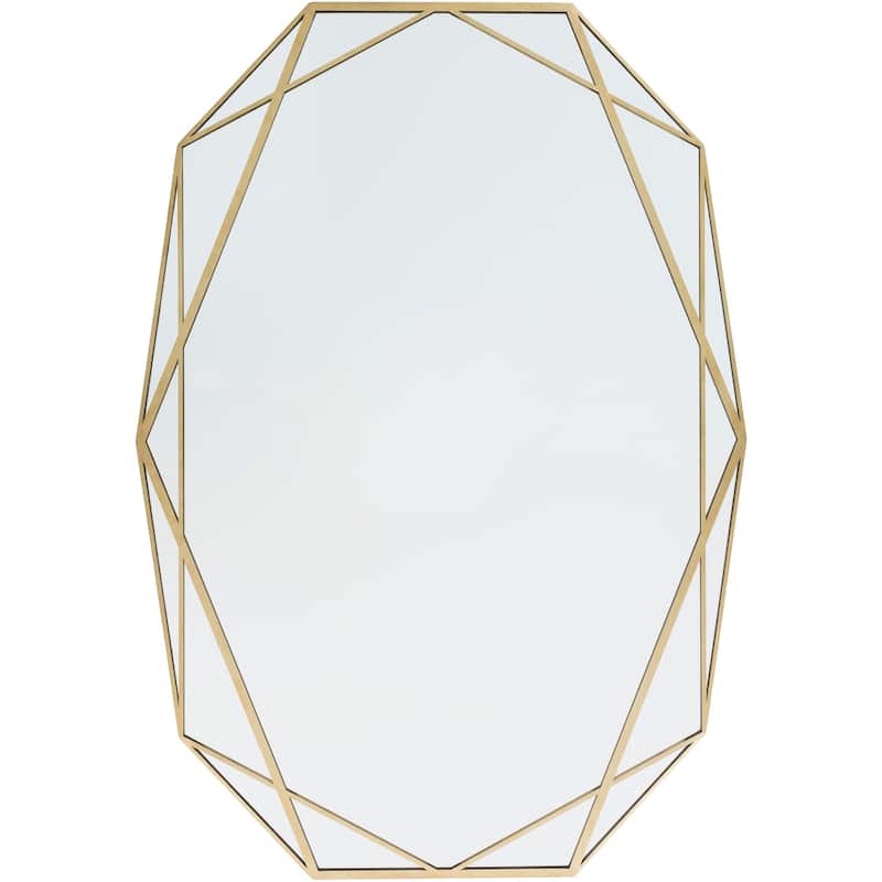 Soheila Gold Framed Wall Mirror - 27.6" x 39.4"