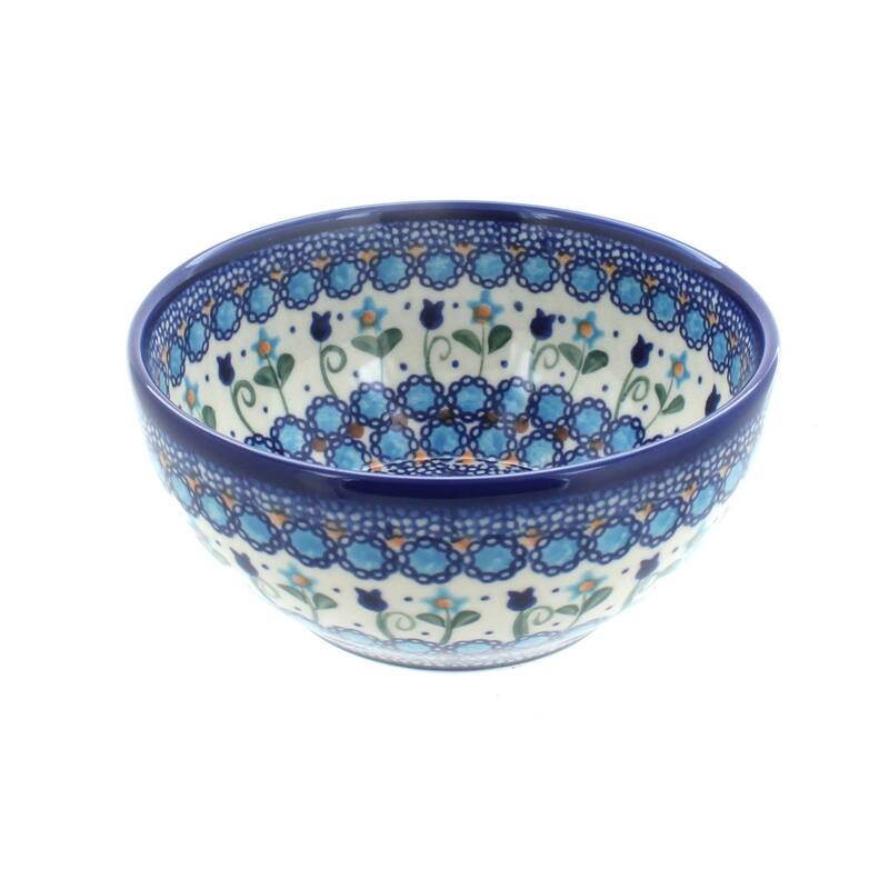 Blue Rose Polish Pottery Vena Cereal Bowl - Savannah