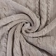 preview thumbnail 13 of 31, Delara Organic Cotton Throw Blanket 50x70 inches, GOTS Certified Cable Knitted Throws Blanket for Sofa Couch Bed, Baby Nursery