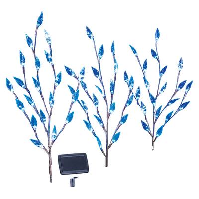 Leaf Branch Solar Garden Lights - Set of 3 - 60