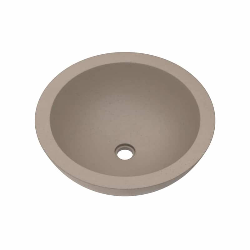 Morro 17-inch NativeStone Vessel Bathroom Sink - 17" x 5"