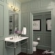 preview thumbnail 3 of 45, Hunter Xidane Vanity Wall Light - Bathroom, Mid Century Modern, Glam - Clear glass