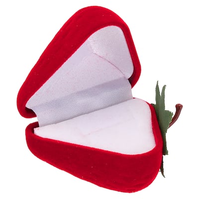 Strawberry Ring Box Romantic Engagement Ring Box Jewellery Storage