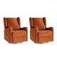 preview thumbnail 25 of 33, Remo Modern Electric Waterproof Nursery Swivel Glider Recliner with Built-in Nightlight and USB ports Set of 2 by HULALA HOME