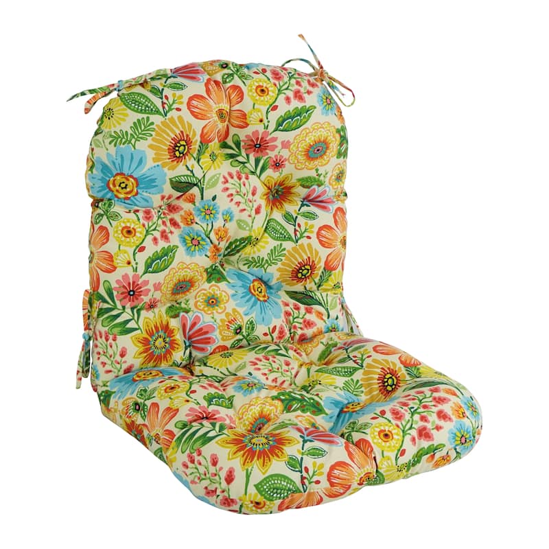 24-inch by 48-inch Outdoor Seat/Back Chair Cushion (Cushion Only) - Gregoire Chamomile