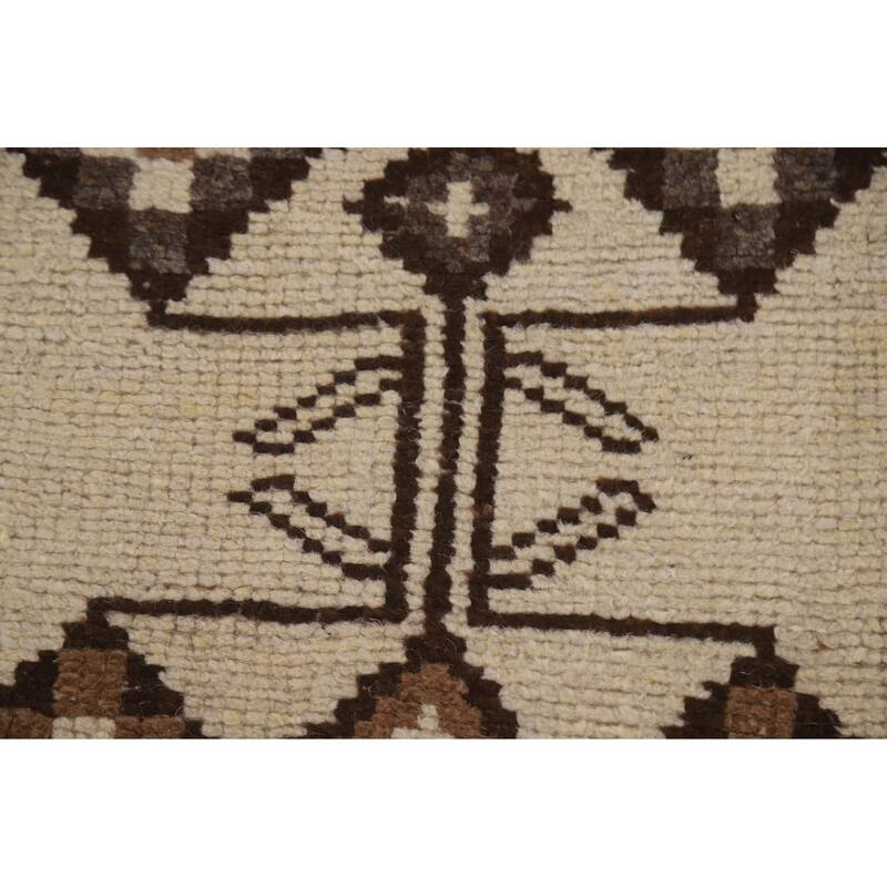 Natural Dye Tribal Anatolian Oriental Runner Rug Handmade Wool Carpet - 2'11"x 11'10"