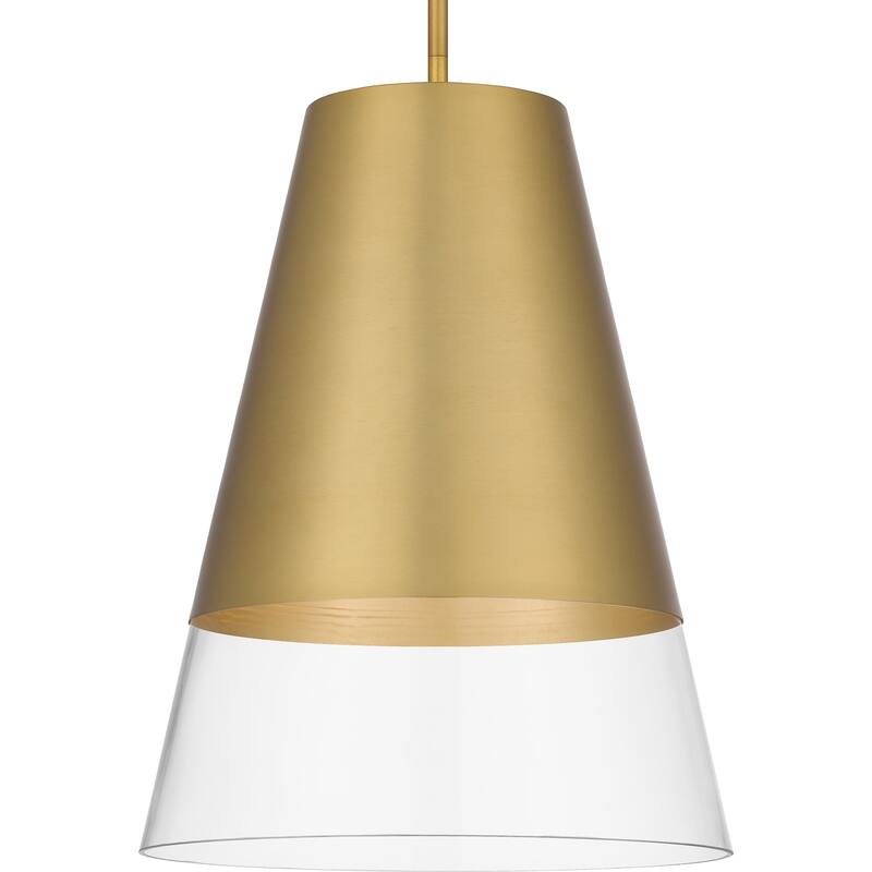 Peregrine 1-Light Brushed Gold Pendant Light