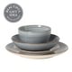 preview thumbnail 43 of 59, Gibson Home Stonebury 16 Piece Plates and Bowls - Handpainted Stoneware Dinnerware Set - Service for 4