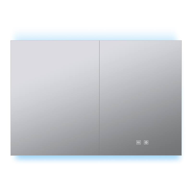 Corsica Surface-Mount LED Mirror Medicine Cabinet with Defogger