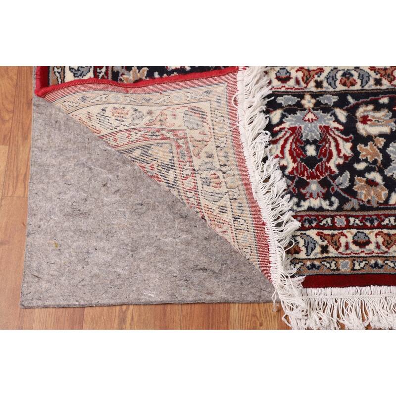 Kashan Turkish Area Rug Machine Made Polyester Carpet 8'10" x 11'10
