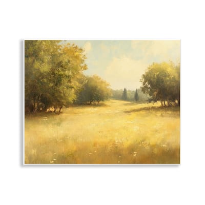 Stupell Calming Countryside Nature Wall Plaque Art Design By Petal Prints Design