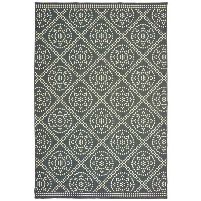 Style Haven Marianna Medallion Lattice Indoor/Outdoor Rug