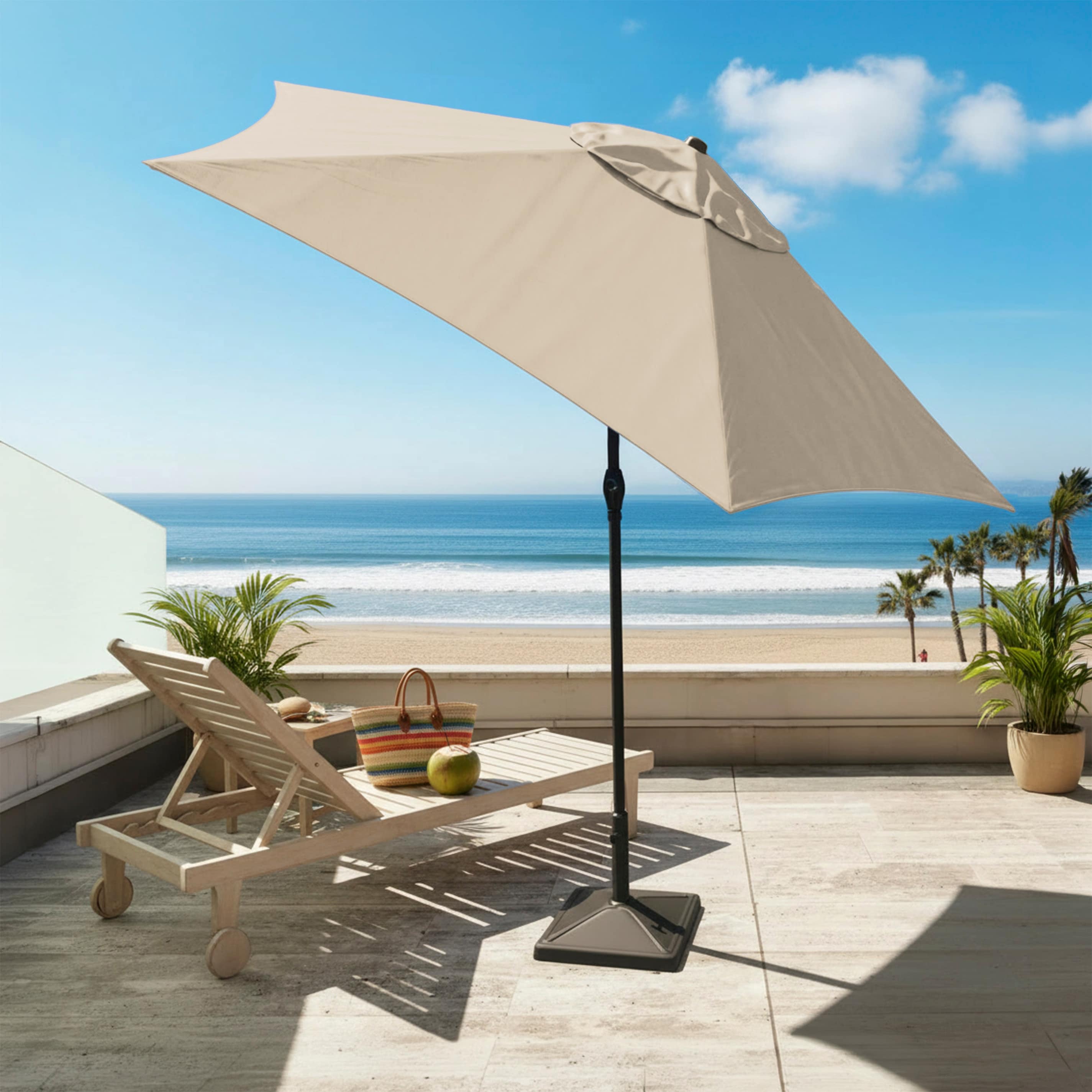 9 foot patio umbrella tilt AreShark FT for Outdoor, Outdoor Table Umbrella with Push Button and Crank, Outdoor Patio Umbrellas with 8 Sturdy Ribs for Market, Garden, Pool (Apple Green) Stay comfortably shaded with the 9 Auto Gymax 9 FT Patio Umbrella