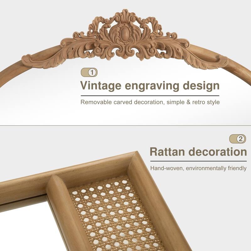 Elegant Arch Frame Full Length Mirror vanity mirror