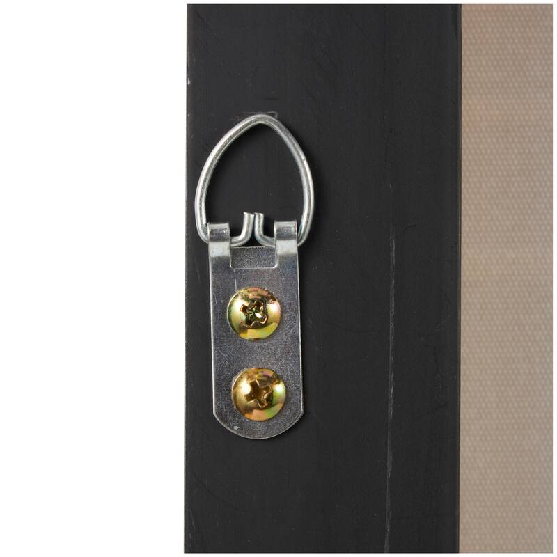 Blue Canvas Geometric Framed Wall Art with White Square Outlines