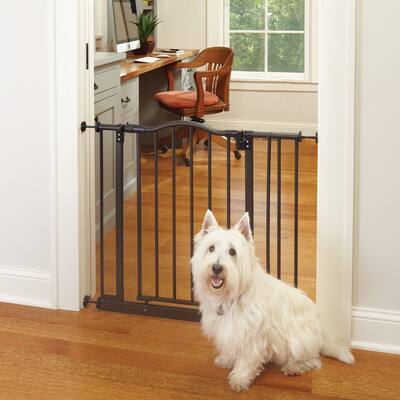 Wide Windsor Arch Pressure Mount Dog Gate - Bronze