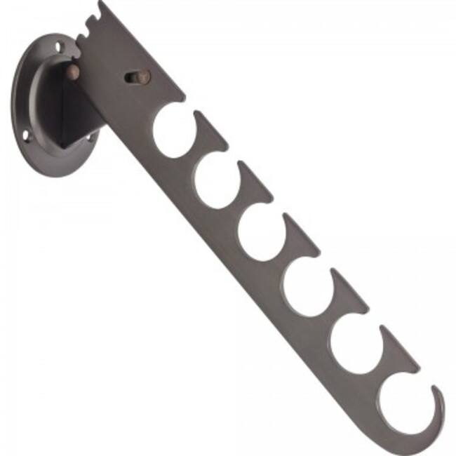 Hardware Resources Six Slotted Hole Laundry Valet - Brushed Oil Rubbed Bronze