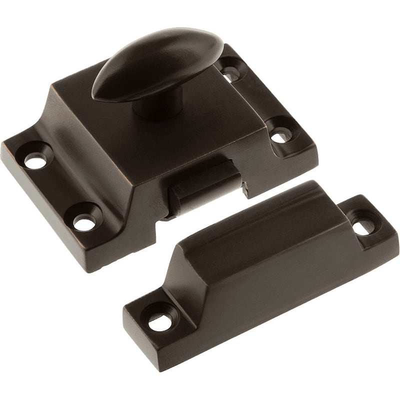 Nostalgic Warehouse FCT_PLN 2-1/8" Long Solid Metal Cabinet Latch - Timeless Bronze